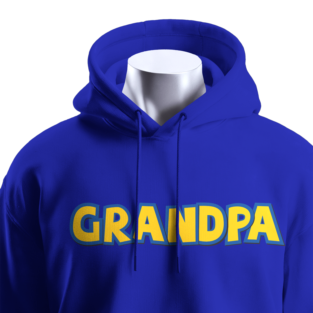 BULL CLOTHING "GRANDPA" Hoodie Design with 60% Cotton / 40% Polyester | 280 GSM Fleece for Ultimate Softness and Comfort